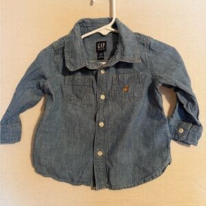 GAP Baby Blue Denim Shirt